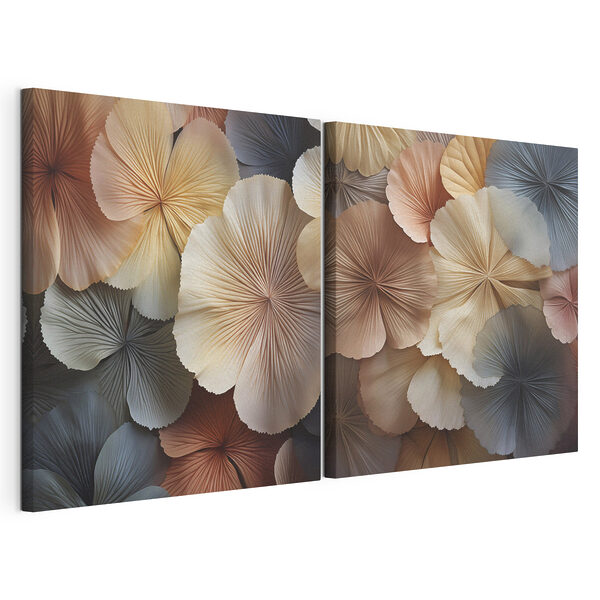 Modulaire canvasprint Bloemencollage