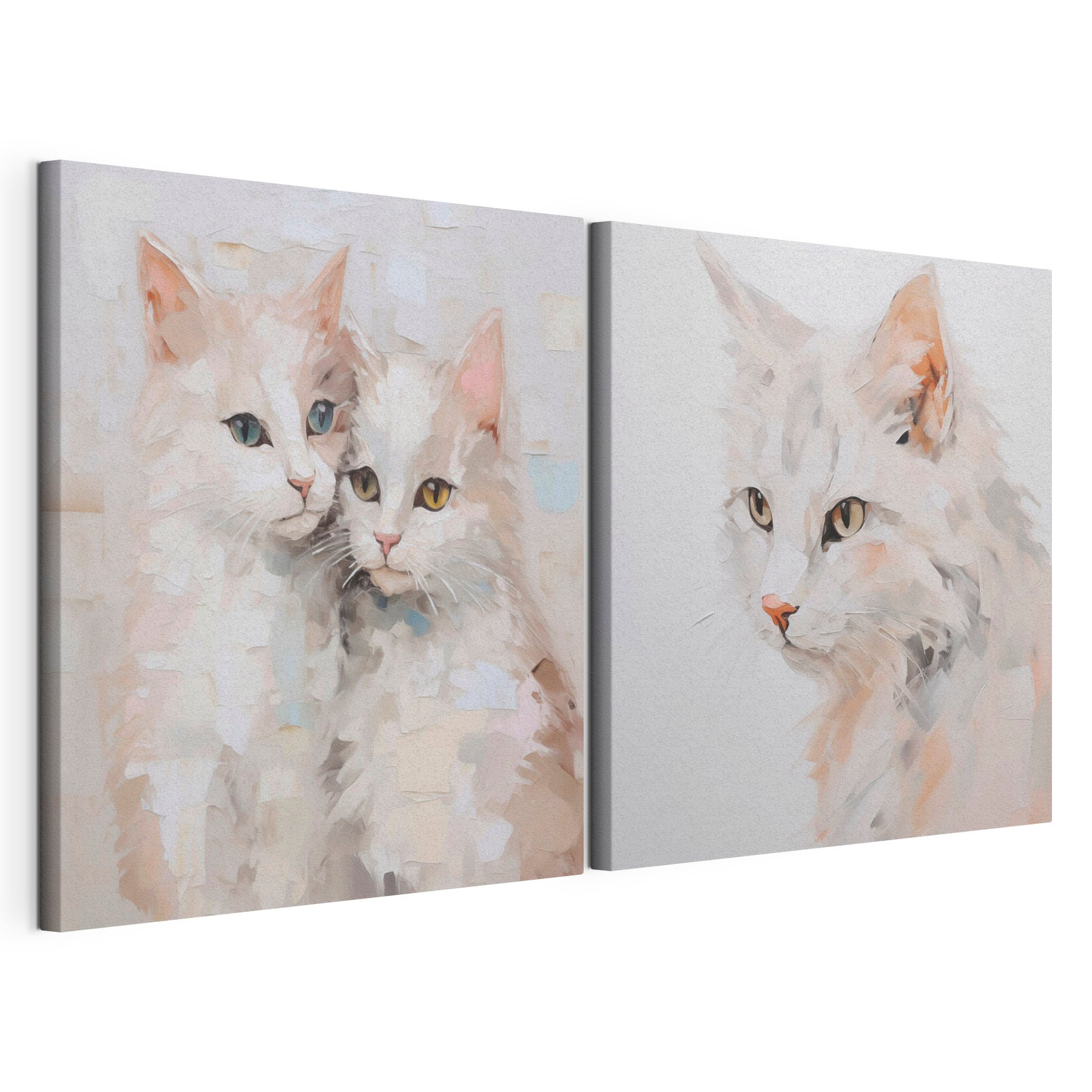 Two cats paintings