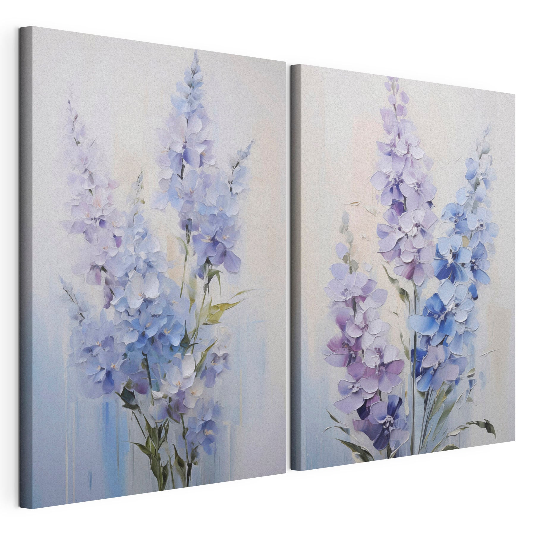 Painting of flowers on a white background