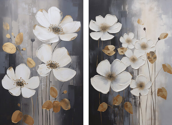 Elegant flowers in harmonious tones