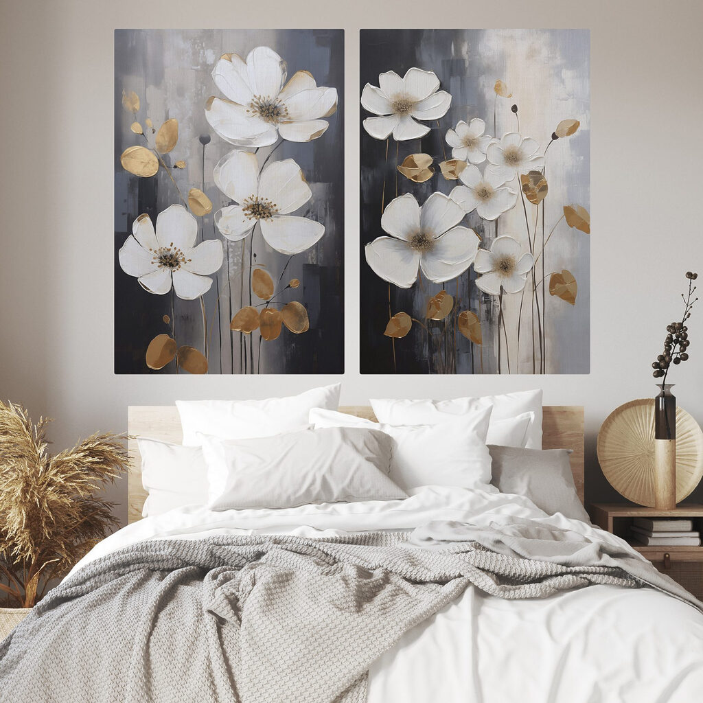Elegant flowers in harmonious tones