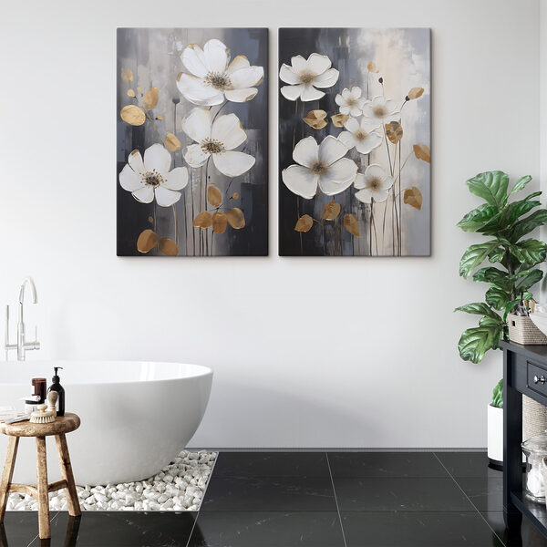 Elegant flowers in harmonious tones
