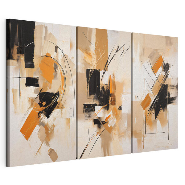 Modulaire canvasprint Schilderen in verschillende kleuren