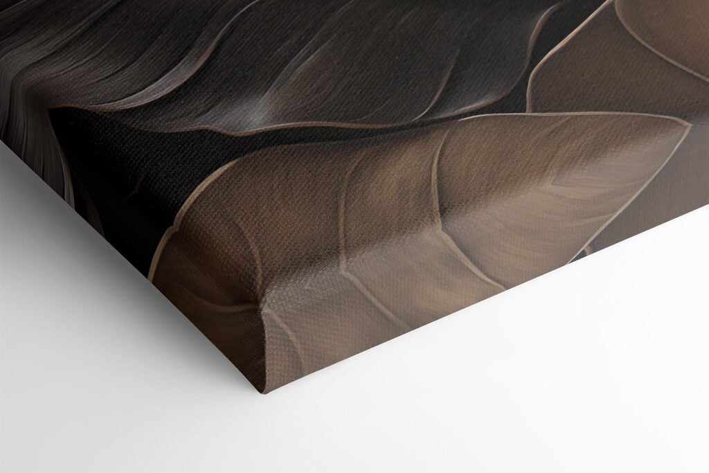 Flowing leaves in earthy tones