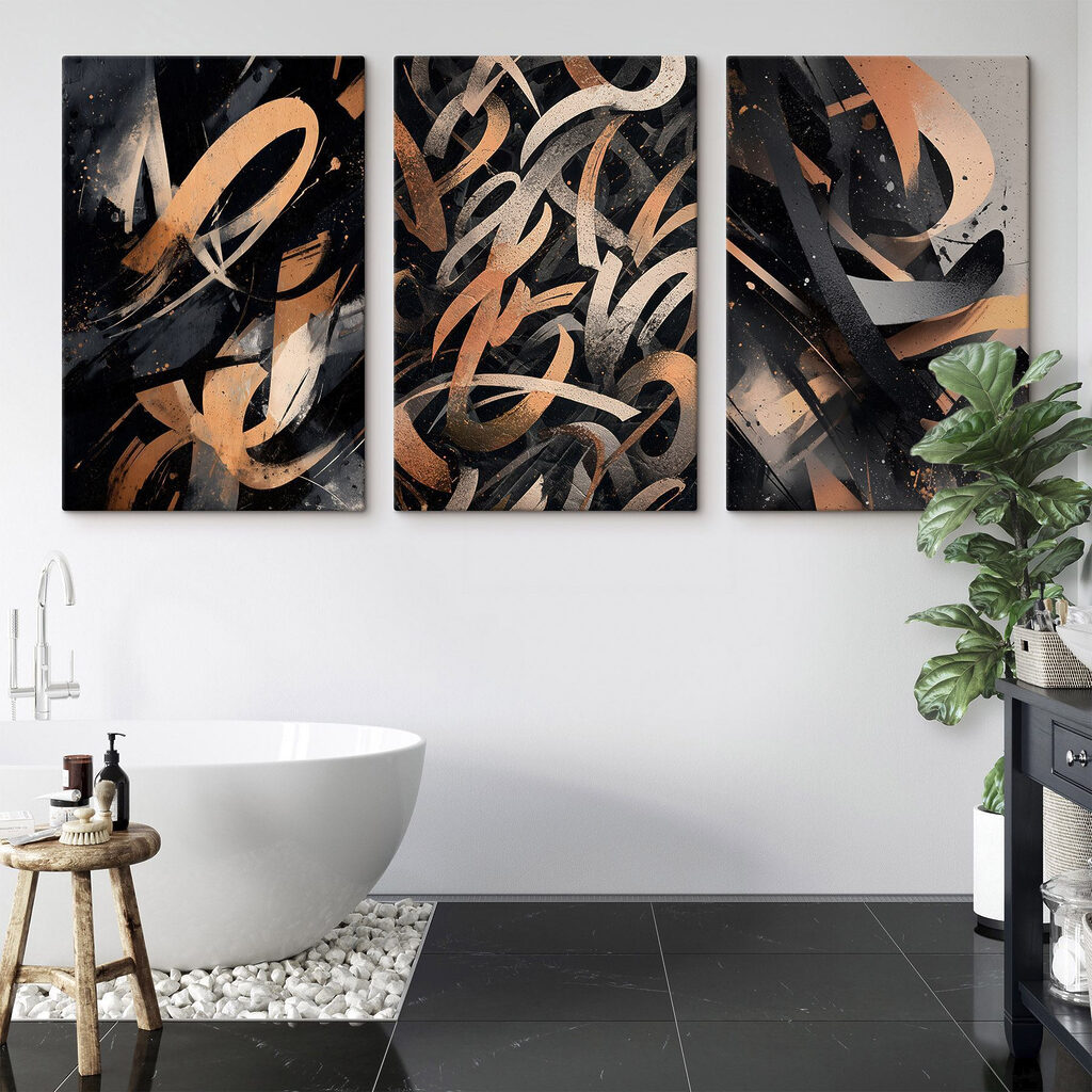 Group of art pieces