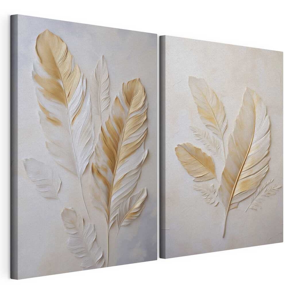 Elegant leaves in soft tones