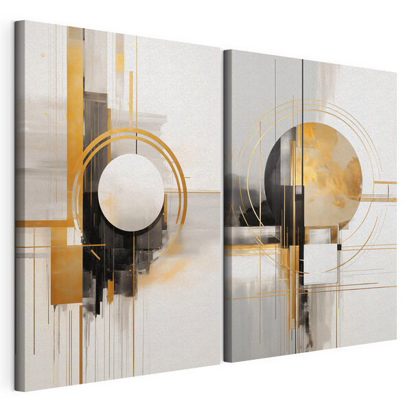 Modulaire canvasprint Twee kunstwerken