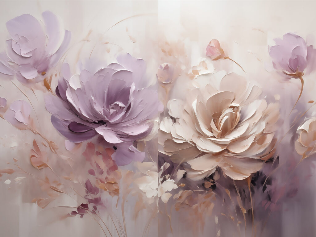 Blossoms in soft, dreamy colors