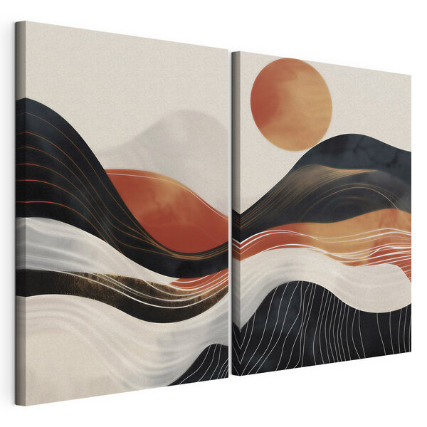 Modulaire canvasprint Landschapsschilderij