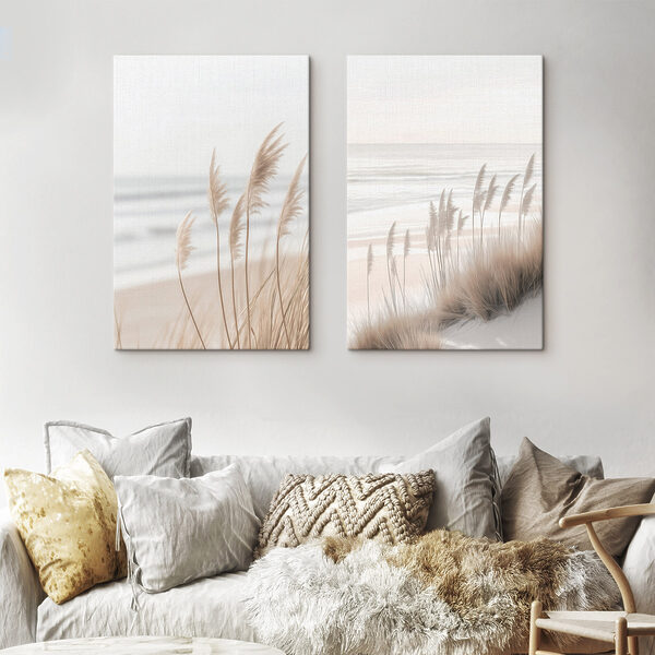 Gentle waves caress sandy shores