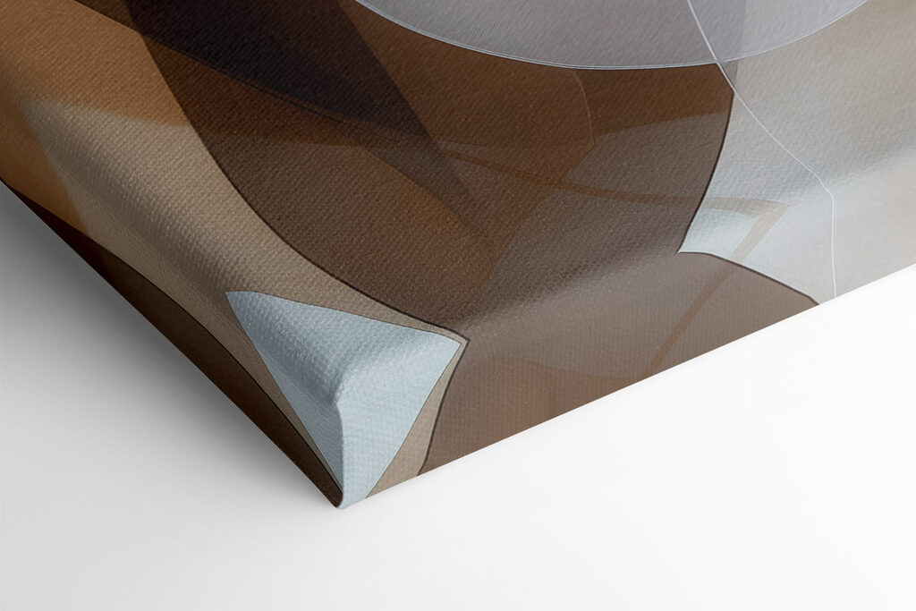 Fluid shapes in earthy tones