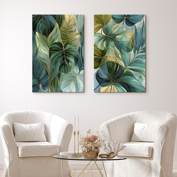 Collage of leaves