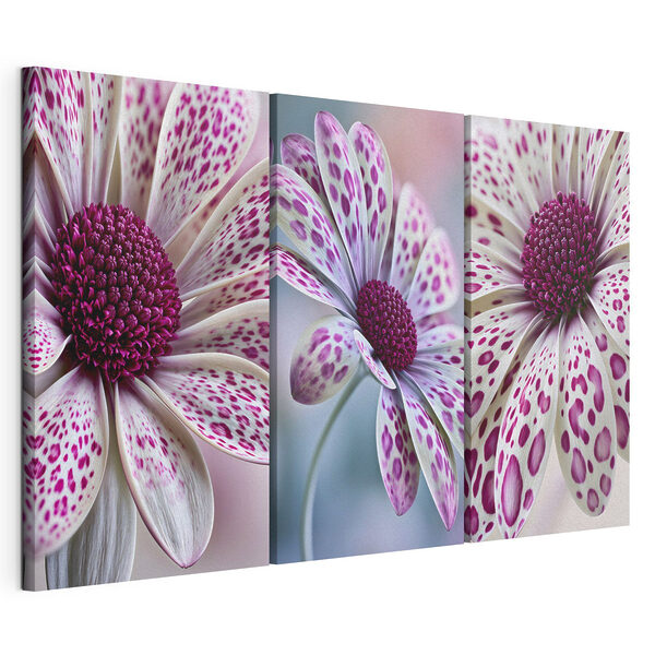 Modulaire canvasprint Weelderige schoonheid in levendige patronen