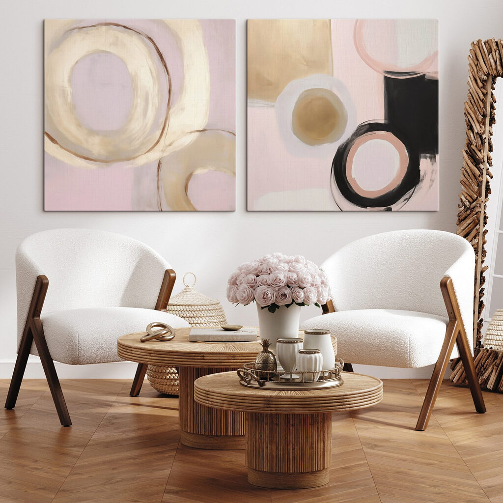 Painting of circles and circles