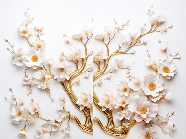 Whimsical blossoms in delicate artistry
