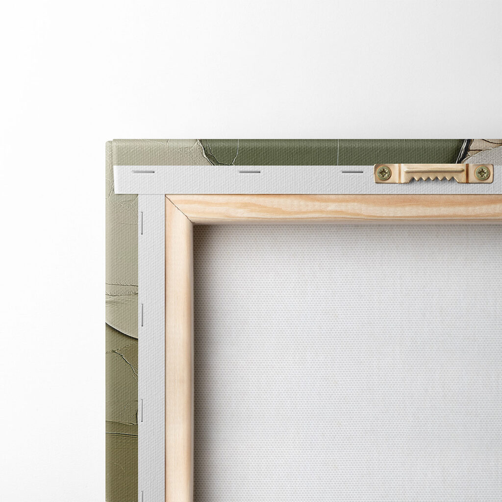 Calming hues in layered composition