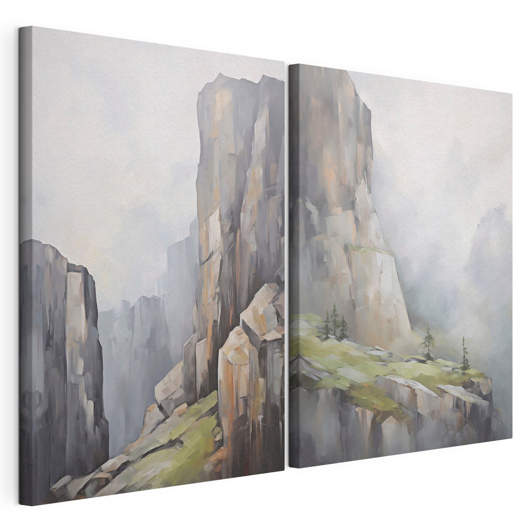 Painting of a mountain