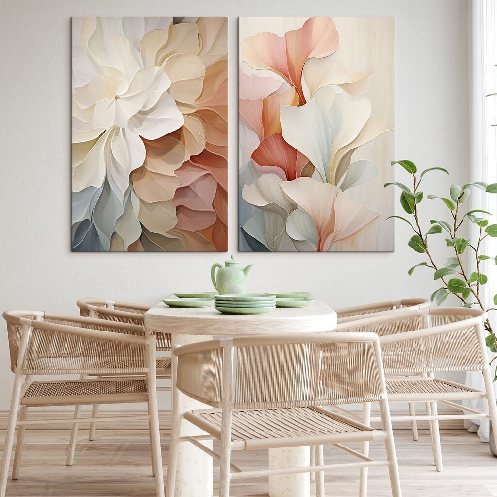 Delicate petals in soft hues