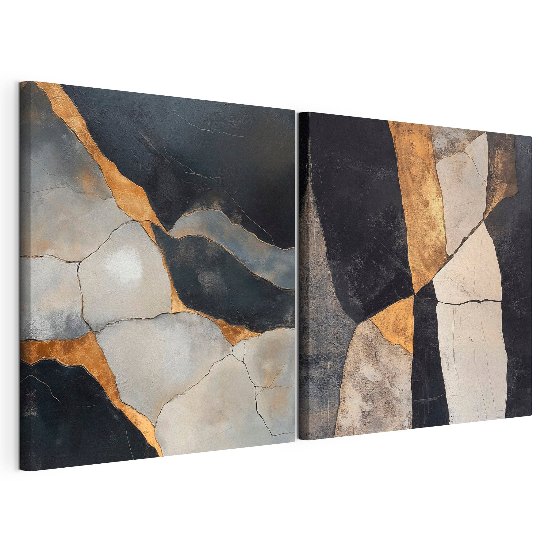 Abstract elegance in contrasting tones