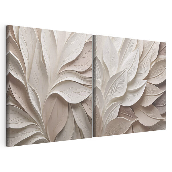 Modulaire canvasprint Subtiele lagen van zachte tinten