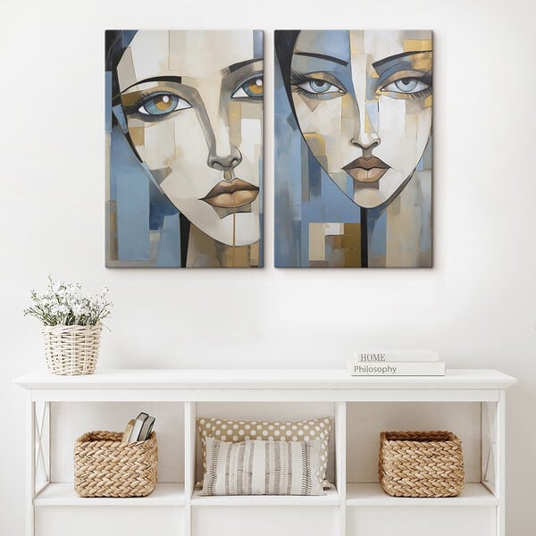 Painting of a woman's face