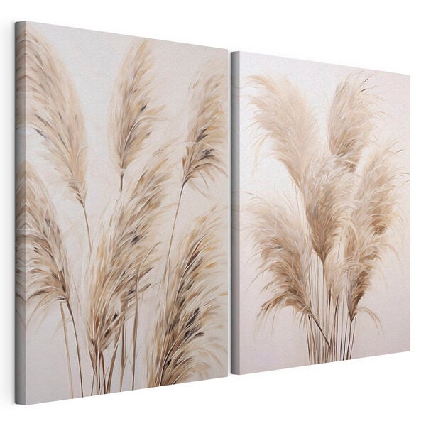 Modulaire canvasprint Schilderij van een plant