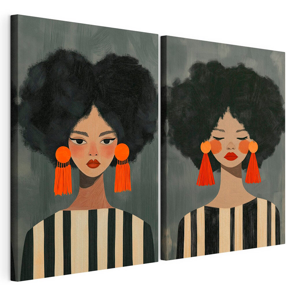 Couple of women with big earrings