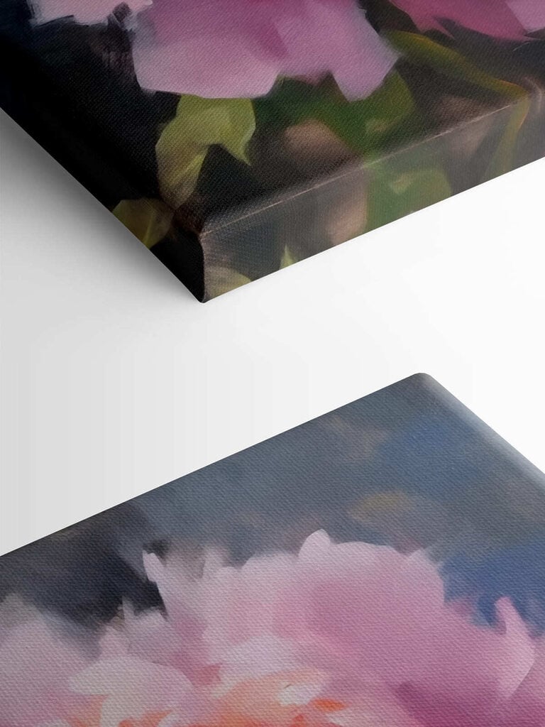 Roze bloem met groene bladeren s43216pmlfn 768x1024 - Roze bloem met groene bladeren - tegory