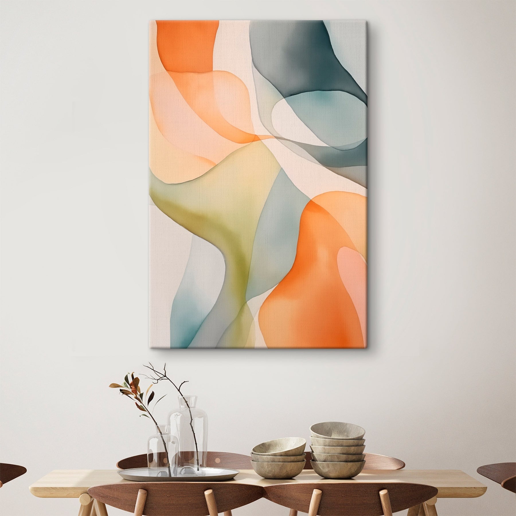 Flowing colors in gentle harmony