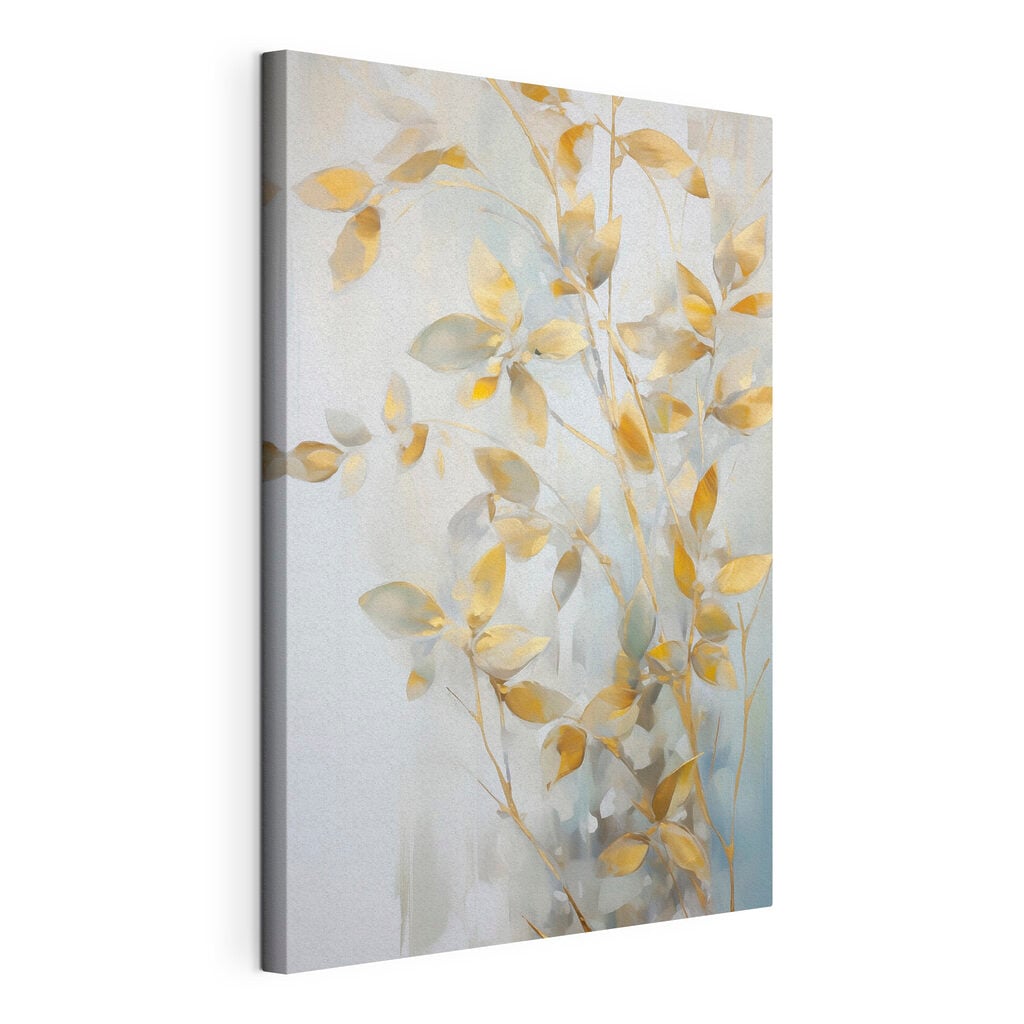 Painting of a branch with leaves