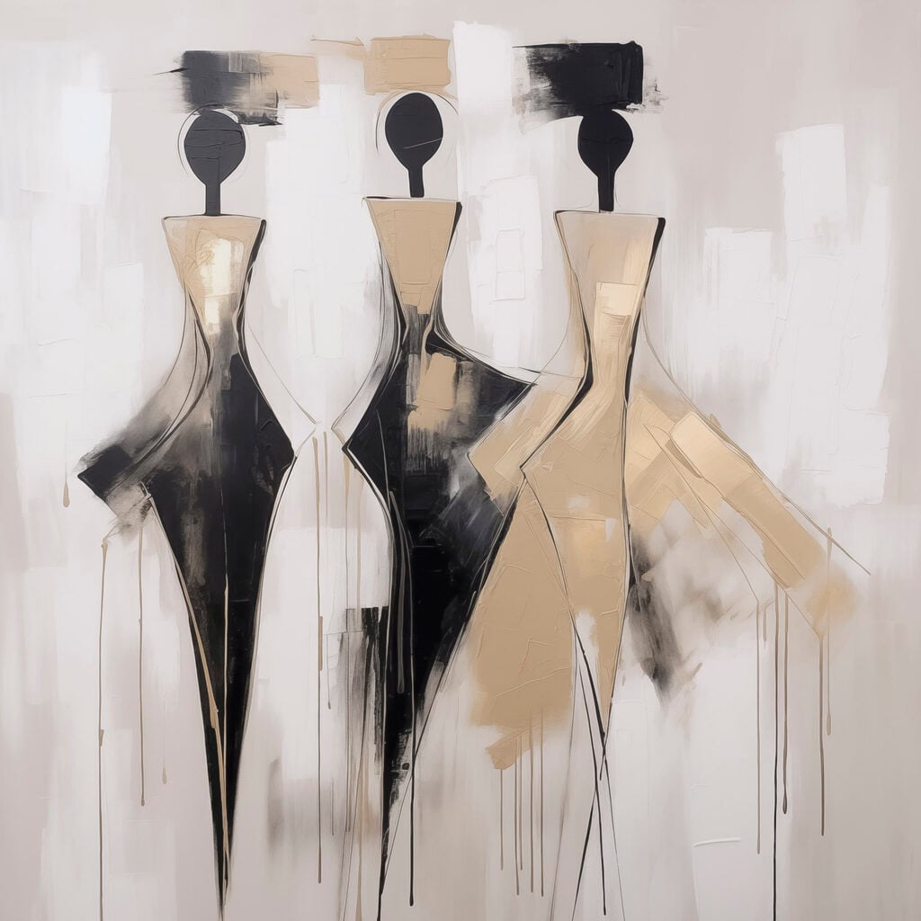 Painting of a group of women