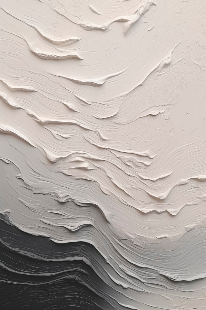 White and black wall