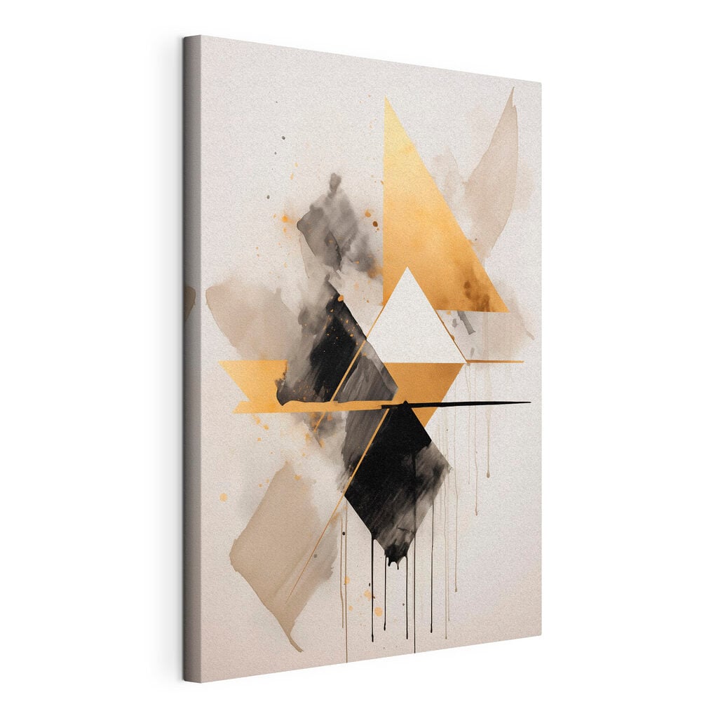 Painting of triangles and lines