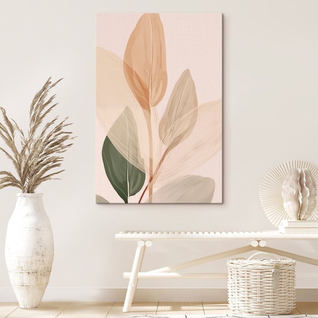 Soft hues of delicate leaves