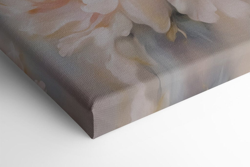 Painting of flowers on a white background