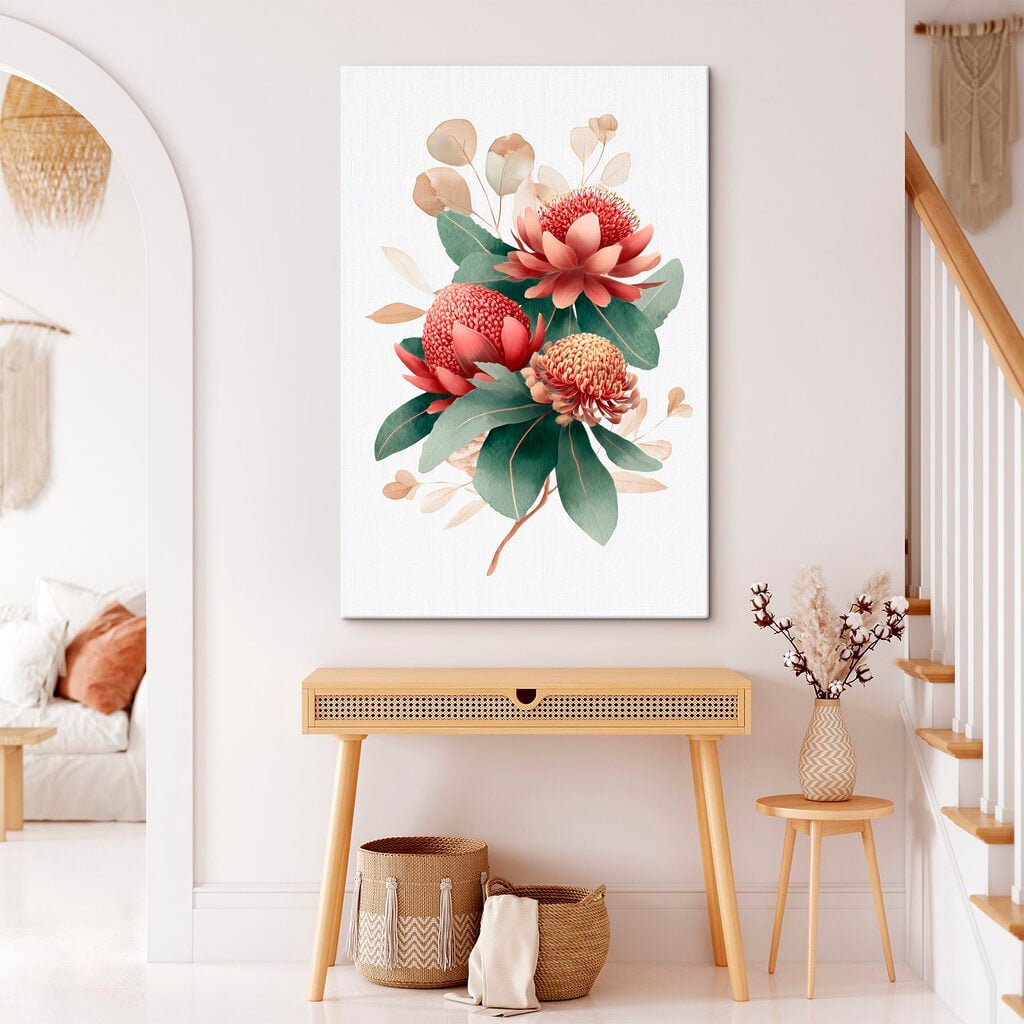Vibrant blooms against a light background