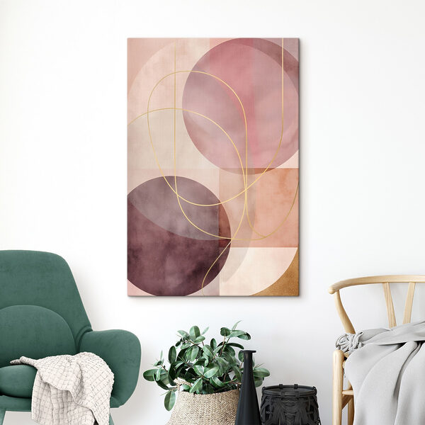 Canvas Schilderijen - Zachte rondingen in ingetogen tinten