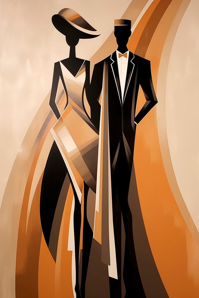Man and woman in a suit