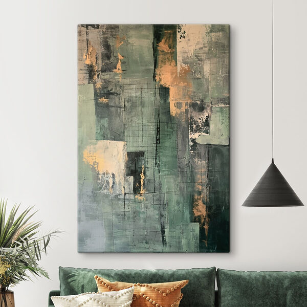 Canvas Schilderijen Het schilderen van een muur