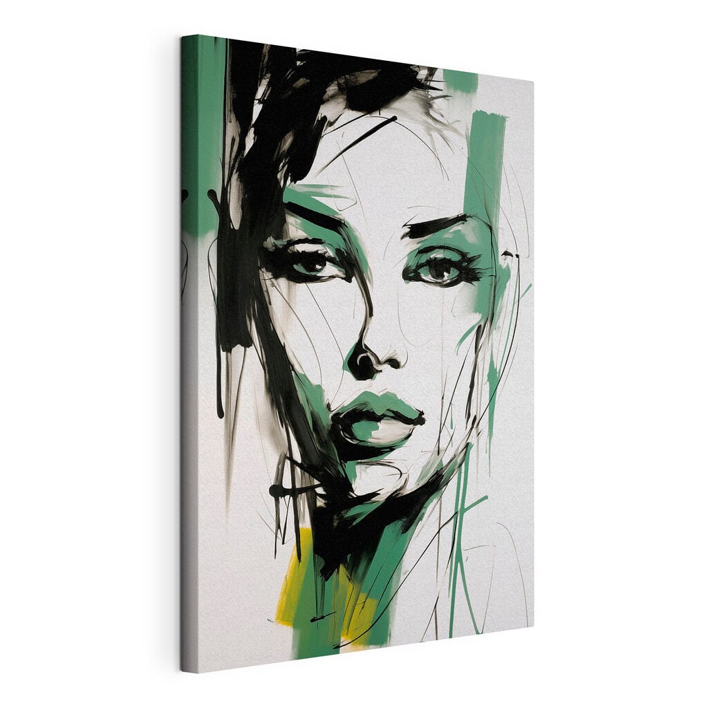 Painting of a woman's face