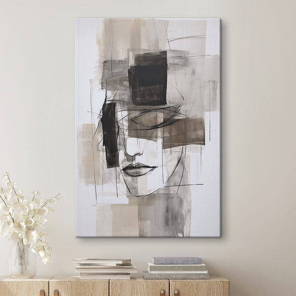 Painting of a woman's face