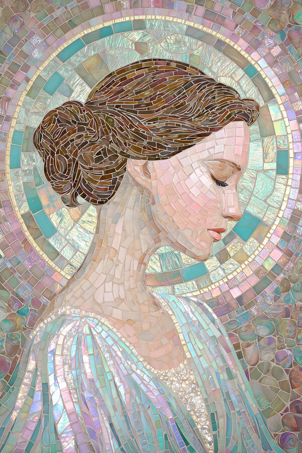 Mosaic of a woman