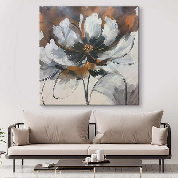 Canvas Schilderijen Canvas Schilderijen Schilderij van een bloem (Artikelnummer: s48696)