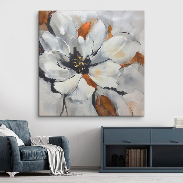 Canvas Schilderijen Canvas Schilderijen Schilderij van een bloem (Artikelnummer: s48697)