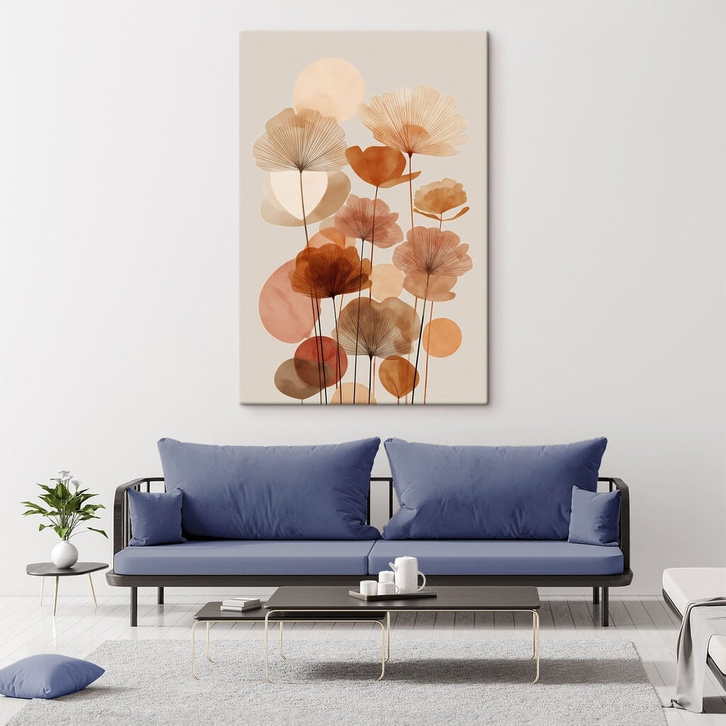 Group of flowers with different colors