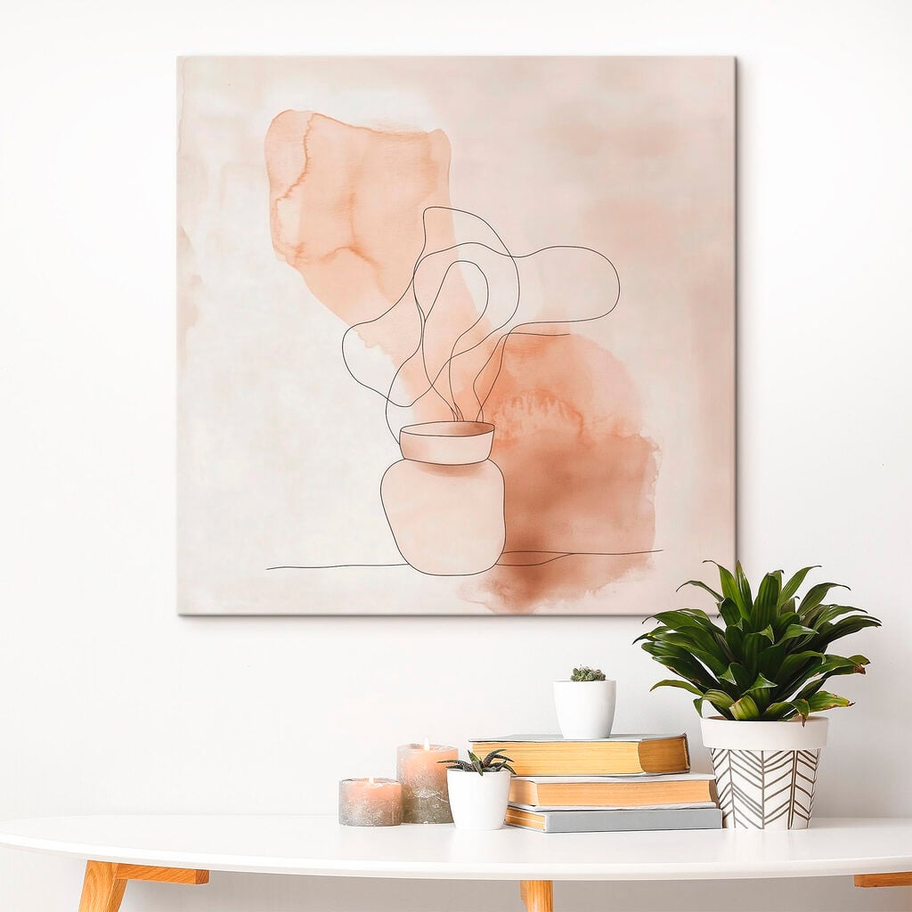 Drawing of a jar with steam coming out of it
