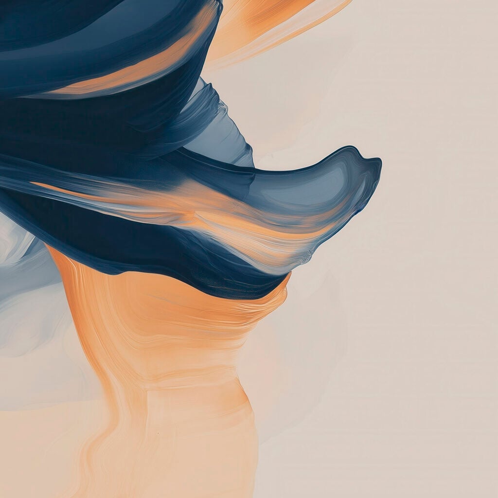 Flowing colors in soft harmony