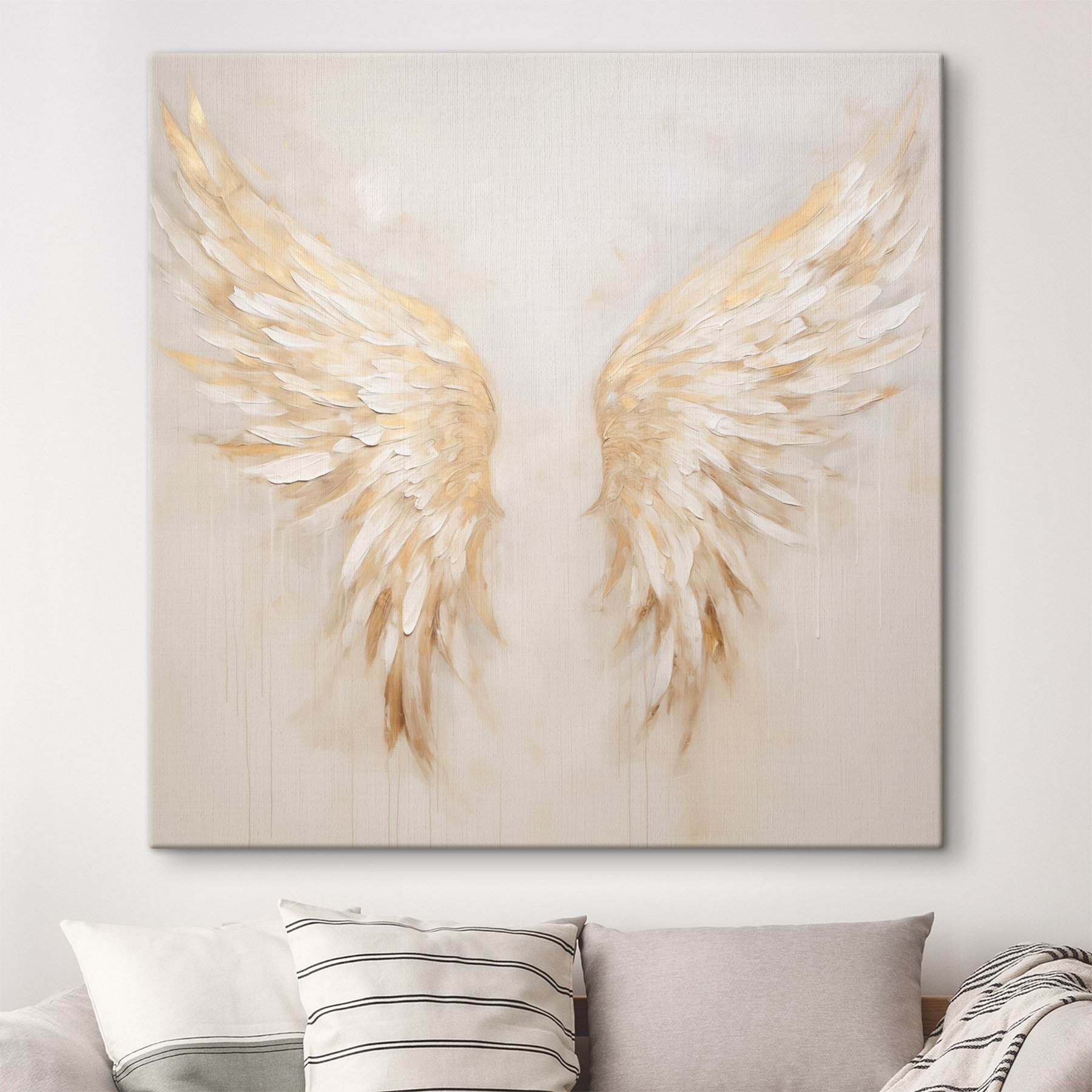 Ethereal wings in soft hues