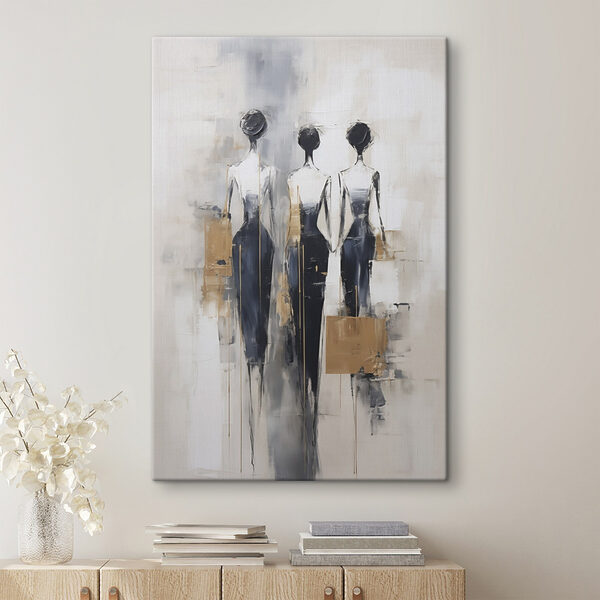 Canvas Schilderijen Canvas Schilderijen Schilderij van drie vrouwen (Artikelnummer: s49138)
