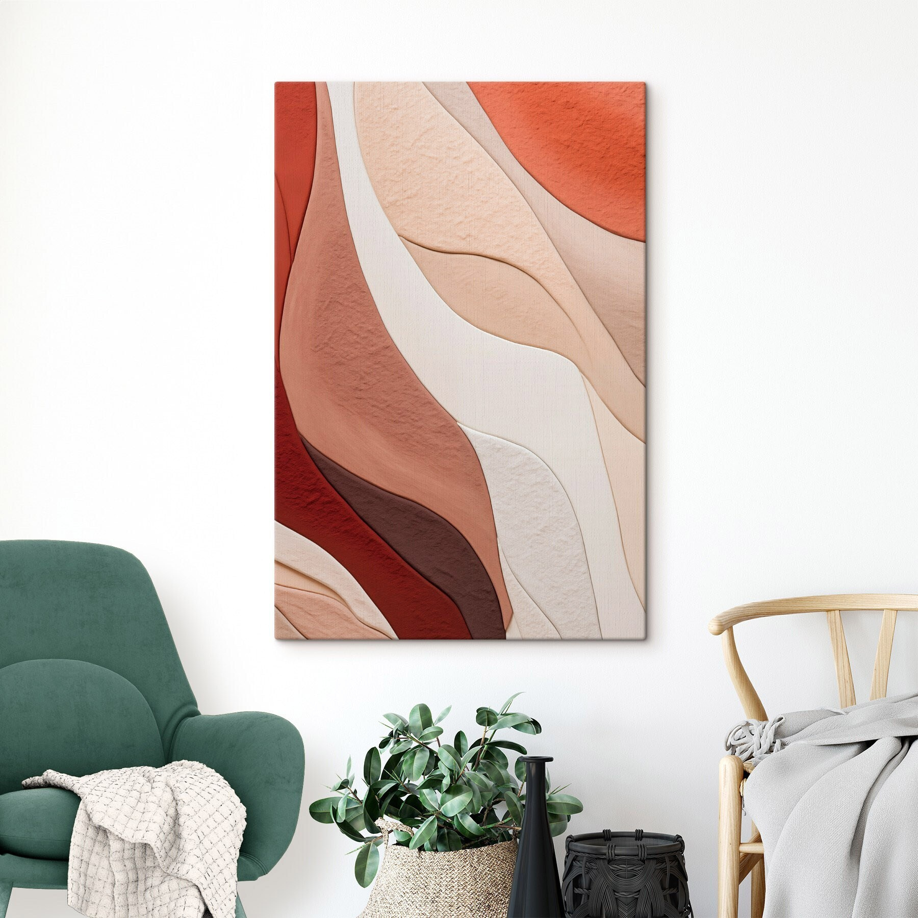 Flowing colors in soft harmony